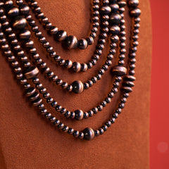 RNS-1018  Rustic Couture's  Beaded  Layered Necklace