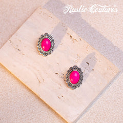 RNS-1023  Rustic Couture's Turquoise Beaded Leather Layered Necklace Western Charms  Earrings Set