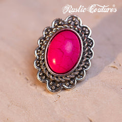 RNS-1023  Rustic Couture's Turquoise Beaded Leather Layered Necklace Western Charms  Earrings Set