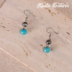 RNS-1032  Rustic Couture's  Layered Beaded Necklace Earrings Set