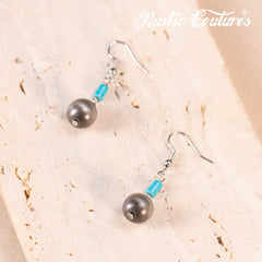 RNS-1051  Rustic Couture's  Bohemian Layered Beaded Necklace Earrings Set