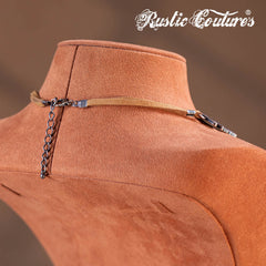 RNS-1053 Rustic Couture's  Navajo Thunderbird Necklace