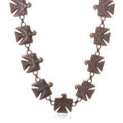 RNS-1053 Rustic Couture's  Navajo Thunderbird Necklace