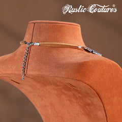 RNS-1053 Rustic Couture's  Navajo Thunderbird Necklace