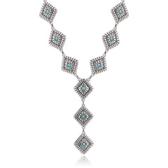 RNS-1054 Rustic Couture's  Navajo Chain Concho Necklace