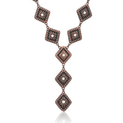 RNS-1054 Rustic Couture's  Navajo Chain Concho Necklace