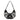 RR-HB-005 Rock & Republic Python Print Studded Chain Hobo Shoulder Bag