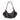 RR-HB-021 Rock & Republic Spiked Stud Chain Buckle Hobo Shoulder Bag - Black