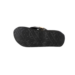 SE124-S001 Mandala Silver Rhinestones Concho Floral Applique Wedge Western Flip-Flop By Size
