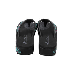 SEF10-S185 Montana West Laser-Cut Embroidered Wedge with Crosses Flip Flops By Size