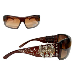 SGS-5208  Montana West Wing Cross Sunglasses By Pairs