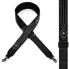 PST-2010  Montana West Western Guitar Style Tooled Cowhide Crossbody Strap