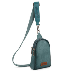 WG87-210 Wrangler Sling Bag/Crossbody/Chest Bag  - Turquoise