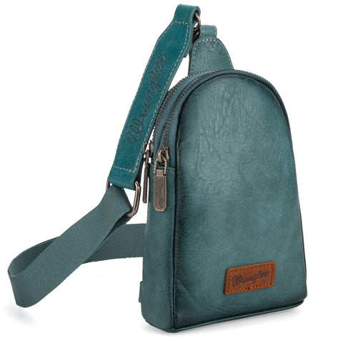 WG87-210A Wrangler Sling Bag/Crossbody/Chest Bag  - Turquoise