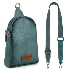 WG87-210 Wrangler Sling Bag/Crossbody/Chest Bag  - Turquoise