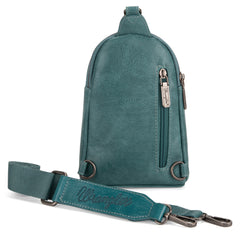WG87-210A Wrangler Sling Bag/Crossbody/Chest Bag  - Turquoise