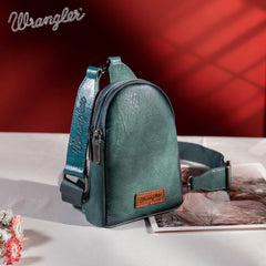 WG87-210 Wrangler Sling Bag/Crossbody/Chest Bag  - Turquoise