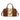 TR-HB-215-8323-BR  Trinity Ranch Western Tooled Floral Cowhide Satchel Crossbody Bag - Brown