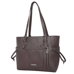 TR132G-8317W  Trinity Ranch Hair-On Leather Studs Collection Concealed Carry Tote With Wallet