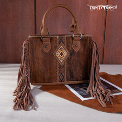 TR146-8120 Trinity Ranch Hair On Cowhide Tote/Crossbody