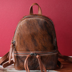 TR160-9110 Trinity Ranch Hair-On Cowhide Collection Mini Backpack