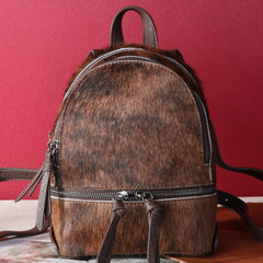 TR160-9110 Trinity Ranch Hair-On Cowhide Collection Mini Backpack