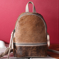 TR160-9110 Trinity Ranch Hair-On Cowhide Collection Mini Backpack