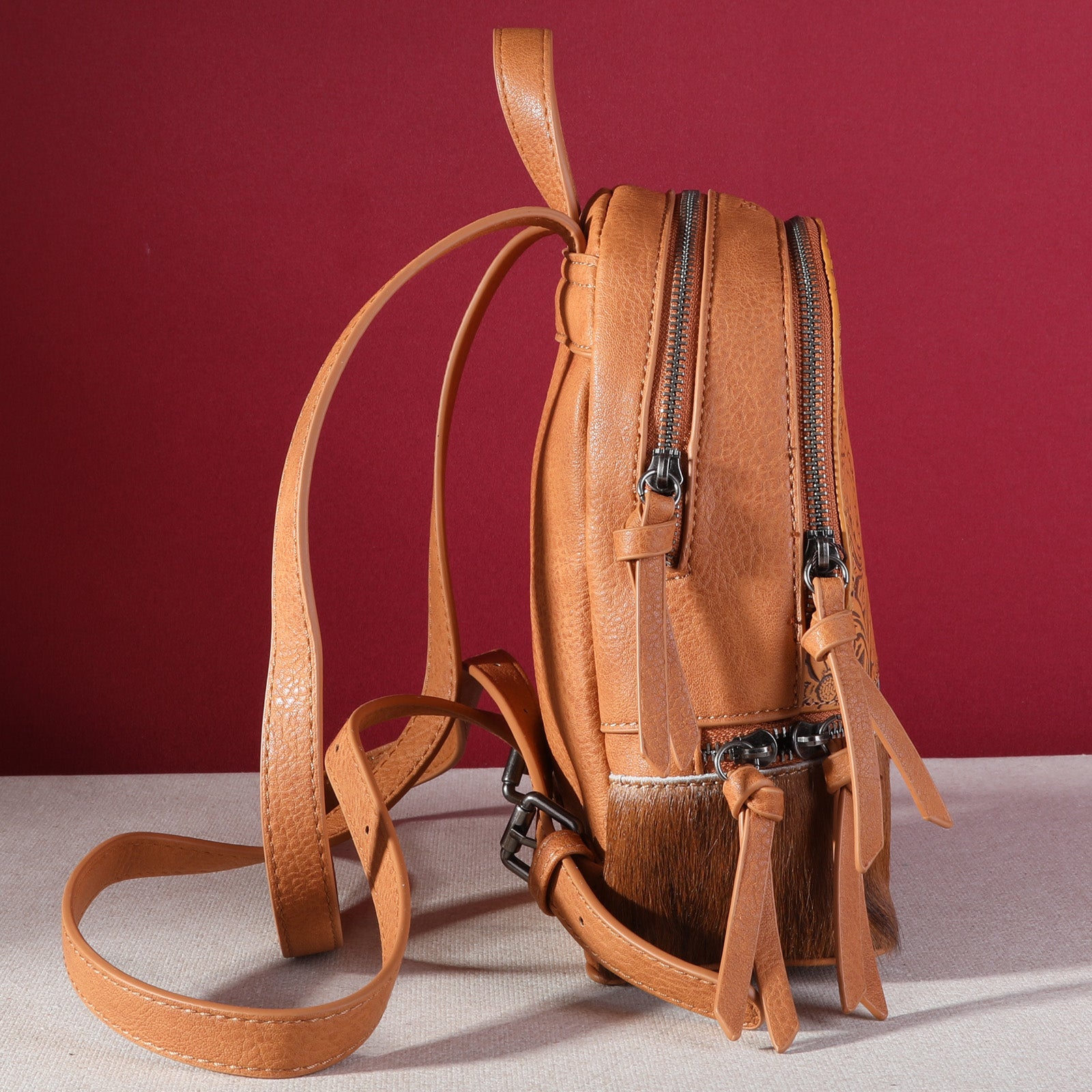 dallas vegan leather backpack TR160-9110A Trinity Ranch Hair-On Cowhide Collection Mini Backpack – MONTANA WEST U.S.A