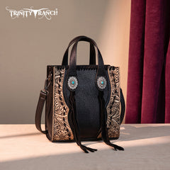TR192-1605  Trinity Ranch Concho Collection Mini Tote/Crossbody