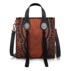TR192-1605  Trinity Ranch Concho Collection Mini Tote/Crossbody