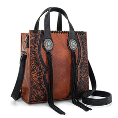 TR192-1605  Trinity Ranch Concho Collection Mini Tote/Crossbody