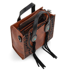 TR192-1605  Trinity Ranch Concho Collection Mini Tote/Crossbody