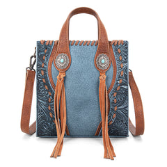 TR192-1605  Trinity Ranch Concho Collection Mini Tote/Crossbody