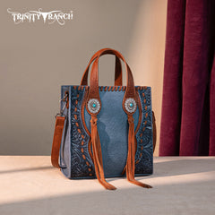 TR192-1605  Trinity Ranch Concho Collection Mini Tote/Crossbody