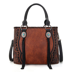 TR192G-8322  Trinity Ranch Concho Collection Tote/Crossbody