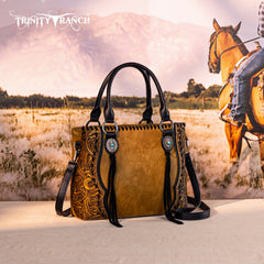TR192G-8322  Trinity Ranch Concho Collection Tote/Crossbody