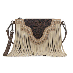 TR194-181  Trinity Ranch  Floral Tooled Collection Clutch/Crossbody
