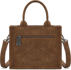 TR198-8121  Trinity Ranch Western Hair-On Cowhide Mini Tote/Crossbody