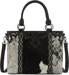 TR198G-8899 Trinity Ranch Genuine Hair-On Cowhide Collection Concealed Carry Tote