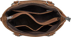 TR198G-8899 Trinity Ranch Genuine Hair-On Cowhide Collection Concealed Carry Tote