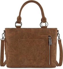 TR198G-8899 Trinity Ranch Genuine Hair-On Cowhide Collection Concealed Carry Tote