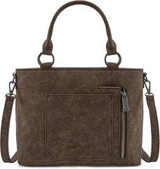 TR198G-8899 Trinity Ranch Genuine Hair-On Cowhide Collection Concealed Carry Tote