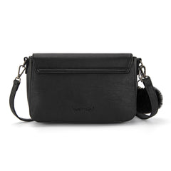 TR202-8320BK  Trinity Ranch Genuine Cowhide Crossbody -Black