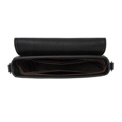 TR202-8320BK  Trinity Ranch Genuine Cowhide Crossbody -Black