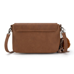 TR202-8320BR  Trinity Ranch Genuine Cowhide Crossbody - Brown