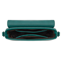 TR202-8320TQ  Trinity Ranch Genuine Cowhide Crossbody - Turquoise