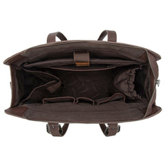 TR202G-8355CF  Trinity Ranch Genuine Cowhide Carry-All Cowhide Concealed Carry Large Tote /Crossbody - Coffee