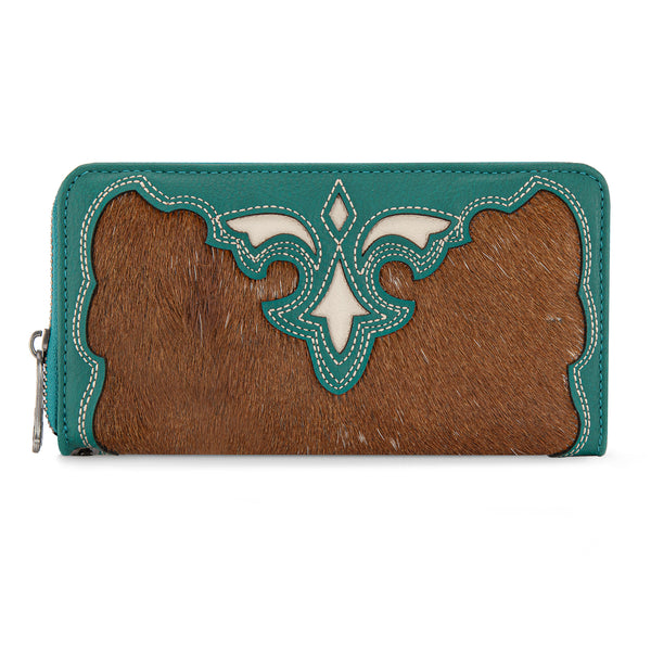 TR202-W2001TQ Trinity Ranch Hair-On Cowhide RFID Protected Collection ...