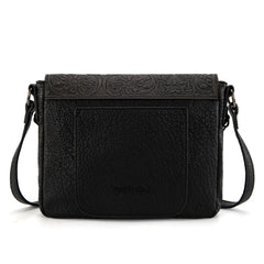 TR203-8360  Trinity Ranch Genuine Hair-On Cowhide Tooled Collection Crossbody