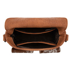 TR203-8360  Trinity Ranch Genuine Hair-On Cowhide Tooled Collection Crossbody